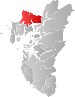 Vindafjords kommun i Rogaland fylke.