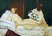 Olympia (1865), by Édouard Manet, Musée d'Orsay, Paris.