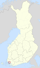 Lage von Raisio in Finnland