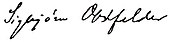 signature de Sigbjørn Obstfelder