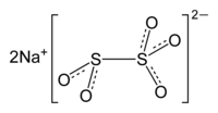 Structuurformule van natriummetabisulfiet