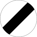 National speed limit applies