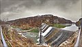 A river dam in Zhytomyr (in autumn)