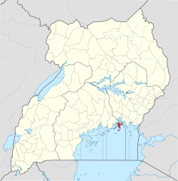 District location in Uganda