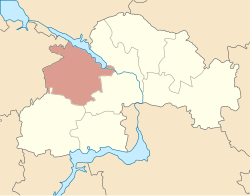 Rajonens beliggenhed i Dnipropetrovsk oblast