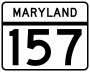 Maryland Route 157 marker