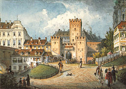 Schwabinger Tor in München, 1850