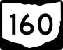 State Route 160 marker