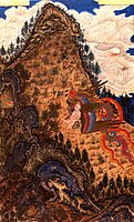 Tabriz, c.1370, Abduction of Zal by the Simurgh