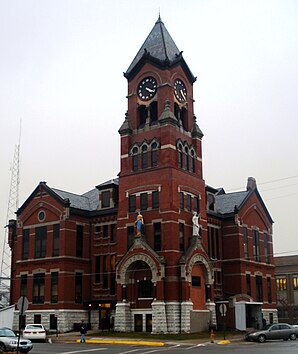 Das Washington County Courthouse in Washington, seit 1981 im NRHP gelistet[1]