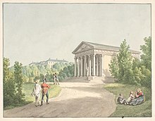 Apistemplet i Frederiksberg Have, 1809 af C.W. Eckersberg