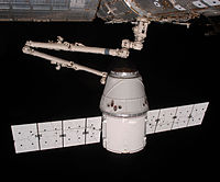 Dragon being berthed to Node 2 nadir