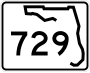 State Road 729 marker