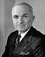 Harry S. Truman, 33rd President of the United States, had poor vision.