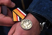 Medal awarded at Shaykovka air base for bombing mission in Syria