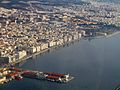 Aerial view of central Thessaloniki