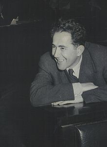 Monochromatic photograph of Milovan Djilas, in 1950