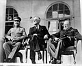 Teheranska konferencija (1943.): J. Staljin, F. D. Roosevelt i W. Churchill