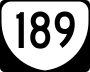 State Route 189 marker