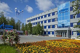 Kantoor van Gazprom neft in Moeravlenko