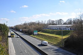 La tangentielle d'Orléans à Fleury-les-Aubrais (Aire urbain d'Orléans)