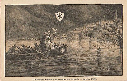 La Croix-Rouge au secours des inondés de 1926.