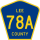 County Road 78A marker