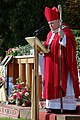 El cardinal catolegh Dominik Duka con la mitria