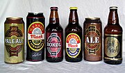 Flasketiketter på øl fra Macks Ølbryggeri Foto: 2006