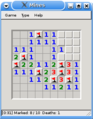 This program deliberately generates the mine layout in such a way that the player never has to guess.