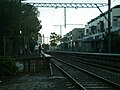 Southbound view of the former ground level station platforms, prior to the level crossing removal, January 2009