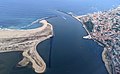 Estuaire du Douro, avec Foz do Douro à droite