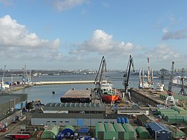 Eerste Werkhaven met dok 5 en 6 van Keppel Verolme