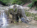 Skulptur im Elefantenbach