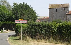 Skyline of Champougny