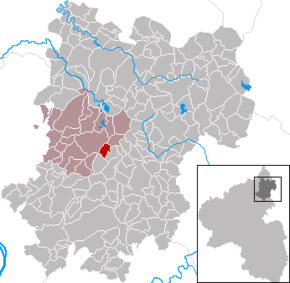 Poziția Ewighausen pe harta districtului Westerwald (district)