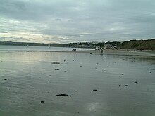 Plage de Filey, sur laquelle le petit Michael Tolkien a perdu son jouet représentant un chien.