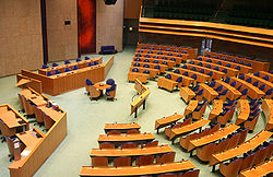 The Second Chamber sits in the Binnenhof in The Hague