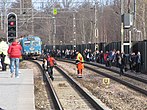 Evakuering av Pendeltåg vid Norrvikens station