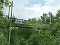 A bridge made from hardwood