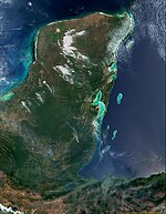 Satellietfoto Yucatán