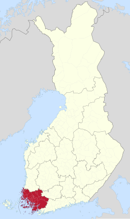 Landskapets läge i Finland