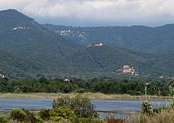 Hills behind the lagoon