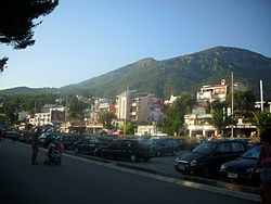 View of Šušanj from beach promenade.