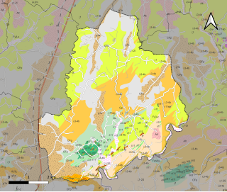 Carte géologique de Saint-Paul-la-Roche.