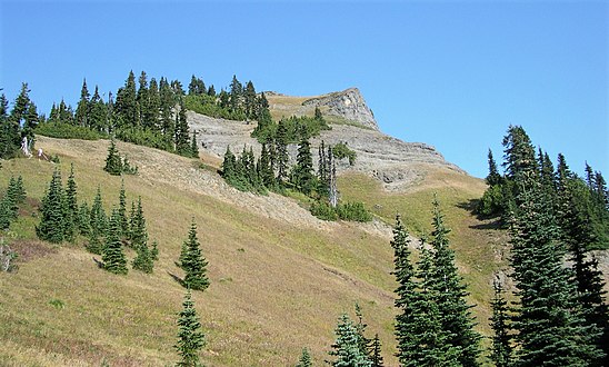 Ascending the southwest ridge