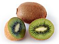 El kiwi o actinidia (Actinidia deliciosa) es una planta trepadora originaria de las laderas del Himalaya, en el sur de China. Fue introducida en Nueva Zelanda en 1904 y desde entonces es cultivada en muchas regiones templadas por su fruto comestible.