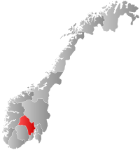 Localização de Buskerud na Noruega