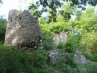 Ruins of an old Spanish era watchtower in barrio Onti