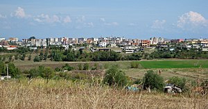 Ansicht des Stadtzentrums von Südwesten (2008)